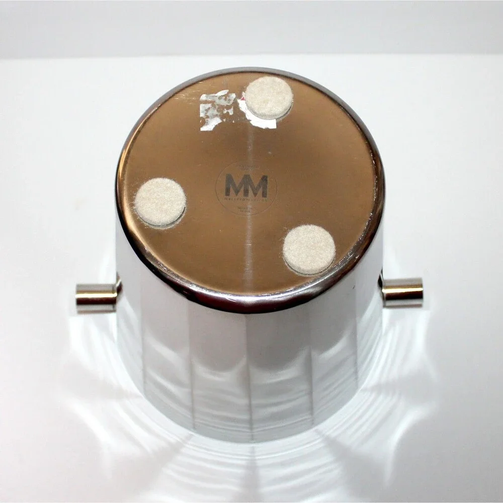 Mercer & Madison Ice Bucket stainless steel double wall silver color modern
